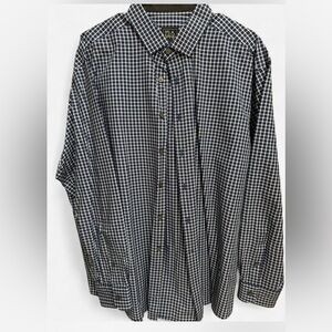 Mens XL Jos. A. Bank Blue and White Plaid check old money suit button down